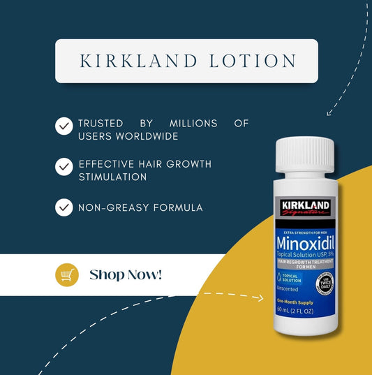 Kirkland Lotion 5% 6 mois pour les hommes